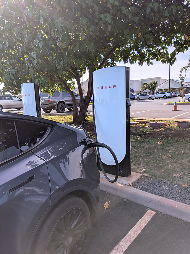 Tesla Super Charge Station on Maui